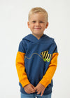 "Tiger Duck" Hoodie - dark blue (children's)