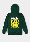 Hoodie "Peanuts: Not with me" - dark green